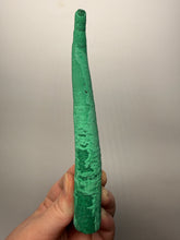 Load image into Gallery viewer, 6.5” Malachite Stalactite — Botryoidal “Cave” Formation | DR Congo | Collector Mineral Specimen