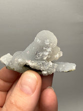 Load image into Gallery viewer, Druzy Chalcedony Stalactites with Druzy Clear Apophyllite | Maharashtra, India