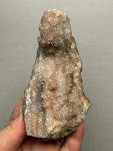 Load image into Gallery viewer, Natural Botryoidal Goethite on Druzy Amethyst Cluster | Collector Mineral Specimen | Morocco