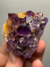 Load image into Gallery viewer, Premium Hematite-Phantom Deep Magenta Ametrine Cluster | Deccan Traps, India | Collector Mineral Specimen