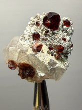 Load image into Gallery viewer, High-Grade Naturally Faceted Red Spessartine Garnet on Matrix — Skardu, Pakistan
