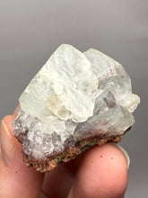 Load image into Gallery viewer, Lustrous Apophyllite over Red Heulandite (Zeolite Pocket) — Deccan Traps, Maharashtra, India