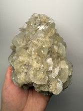 Load image into Gallery viewer, LARGE Silvery Bladed “Rose” Calcite Cluster – Yaogangxian Mine, Hunan, China