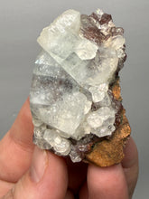 Load image into Gallery viewer, Lustrous Apophyllite over Red Heulandite (Zeolite Pocket) — Deccan Traps, Maharashtra, India