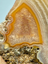 Load image into Gallery viewer, Polished Malawi Agate Half – High-Grade African Banded Agate Display Specimen
