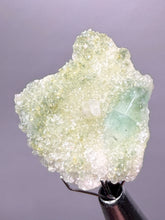 Load image into Gallery viewer, Luminous Mint Apophyllite with Glittering Druzy Sugar Quartz – India