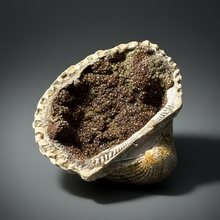 Load image into Gallery viewer, Bivalve (Pelecypoda) Fossil Sea Shell with Chalcopyrite | Mineralized Fossil Specimen | Indonesia