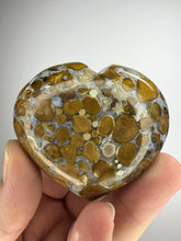 Load image into Gallery viewer, Cobra Jasper Puff Heart from India • High Grade