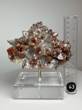 Load image into Gallery viewer, Red Phantom Pagoda Tower Calcite from Hubei Province, China • High Grade High Shine • Stand Included • Mineral Collector’s Showpiece