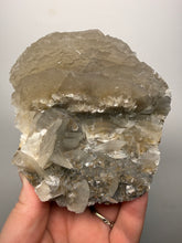 Load image into Gallery viewer, LARGE Silvery Bladed “Rose” Calcite Cluster – Yaogangxian Mine, Hunan, China
