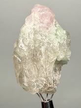 Load image into Gallery viewer, Pink Morganite & Mint Green Tourmaline in Shiny Quartz – Pegmatite Mineral Specimen from Pakistan