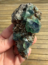Load image into Gallery viewer, Rare Tenebrescent Color-Changing Cubic Fluorite | Hidden Forest Pocket — Diana Maria Mine, Frosterley, Weardale, County Durham, England
