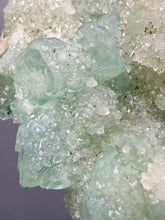 Load image into Gallery viewer, Luminous Mint Apophyllite with Glittering Druzy Sugar Quartz – India
