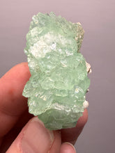 Load image into Gallery viewer, Luminous Mint Apophyllite with Glittering Druzy Sugar Quartz – India