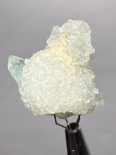 Load image into Gallery viewer, Luminous Mint Apophyllite with Glittering Druzy Sugar Quartz – India