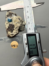 Load image into Gallery viewer, Rare Electric Blue Pentagonite on Druzy Matrix – Collector Mineral Specimen | India