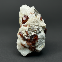 Load image into Gallery viewer, High-Grade Naturally Faceted Red Spessartine Garnet on Matrix — Skardu, Pakistan