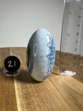 Load image into Gallery viewer, Lingam - Blue Opal with Chalcedony from India