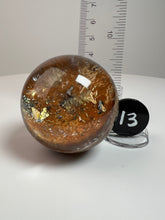 Load image into Gallery viewer, Garden Quartz Golden Rutile and/or Cubic Golden Pyrite Sphere • High Grade • RARE