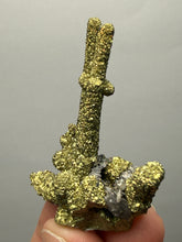 Load image into Gallery viewer, Chalcopyrite Botryoidal Stalactites on Calcite – Cabinet Specimen | Tongshankou Mine, Edong, Daye, Huangshi Prefecture, Hubei Province, China