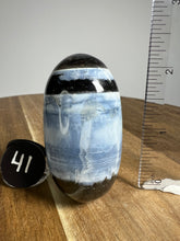 Load image into Gallery viewer, Lingam - Blue Opal with Chalcedony from India