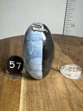 Load image into Gallery viewer, Lingam - Blue Opal with Chalcedony from India