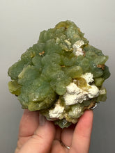 Load image into Gallery viewer, High-Grade Green Heulandite on Peach Stilbite Crystal Cluster | Deccan Traps, Maharashtra, India | Collector Mineral Specimen