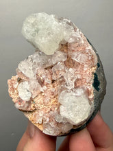 Load image into Gallery viewer, Green Apophyllite on Red & Green Heulandite – Deccan Traps, Maharashtra, India