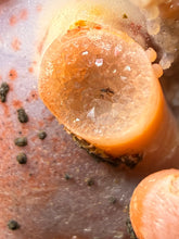 Load image into Gallery viewer, “Goblin Chalcedony” Pink & Orange Druzy Botryoidal Stalactites — Tichka Massif, High Atlas, Morocco