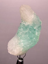 Load image into Gallery viewer, High-Grade Gemmy Green Apophyllite on White Stilbite | Deccan Traps, Maharashtra, India