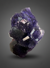 Load image into Gallery viewer, High-Grade “Tanzanite” Fluorite Cluster — Quan Zhou, Yongchun County, Fujian, China | Collector Mineral Specimen