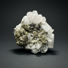 Load image into Gallery viewer, 3.3” New Find: Huanzala Mine Peru Sphalerite + Chalcopyrite + Apatite + Calcite + Quartz | Collector Display Specimen