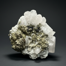 Load image into Gallery viewer, 3.3” New Find: Huanzala Mine Peru Sphalerite + Chalcopyrite + Apatite + Calcite + Quartz | Collector Display Specimen