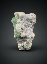 Load image into Gallery viewer, Light Purple Lepidolite with Light Green Tourmaline on Matrix – Pakistan Mineral Specimen | Collector Grade