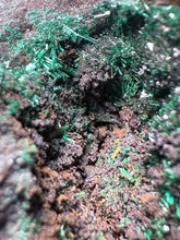 Load image into Gallery viewer, Brochantite Collector Mineral Specimen – Vivid Green Copper Crystals from Morocco