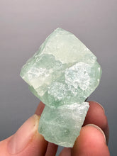 Load image into Gallery viewer, High-Grade Gemmy Green Apophyllite on White Stilbite | Deccan Traps, Maharashtra, India