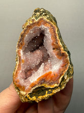 Load image into Gallery viewer, “Goblin Chalcedony” Pink & Orange Druzy Botryoidal Stalactites — Tichka Massif, High Atlas, Morocco