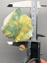 Load image into Gallery viewer, Luminous Mint Apophyllite with Glittering Druzy Sugar Quartz – India