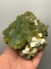 Load image into Gallery viewer, High-Grade Green Heulandite on Peach Stilbite Crystal Cluster | Deccan Traps, Maharashtra, India | Collector Mineral Specimen