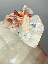 Load image into Gallery viewer, Lustrous Apophyllite over Red Heulandite (Zeolite Pocket) — Deccan Traps, Maharashtra, India