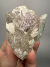 Load image into Gallery viewer, Pink Morganite, Mint Green Tourmaline, Purple Lepidolite in Shiny Quartz – Pegmatite Mineral Specimen from Pakistan