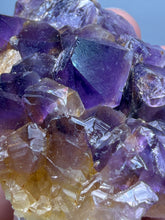 Load image into Gallery viewer, Premium Hematite-Phantom Deep Magenta Ametrine Cluster | Deccan Traps, India | Collector Mineral Specimen