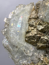 Load image into Gallery viewer, High-Grade Blue Barite with Iron Pyrite | Sidi Lahcen Mine, Nador, Morocco