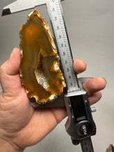 Load image into Gallery viewer, High-Grade Indonesian Sumatra Agate Pair – Vibrant Banded Chalcedony with Rich Color Zoning | Ethical Lapidary & Collector Display Specimens
