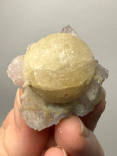 Load image into Gallery viewer, Rare Botryoidal Yellow Fluorite on Quartz Matrix Collector Mineral Specimen – Maharashtra, India