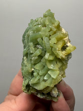 Load image into Gallery viewer, High-Grade Green Heulandite on Peach Stilbite Crystal Cluster | Deccan Traps, Maharashtra, India | Collector Mineral Specimen