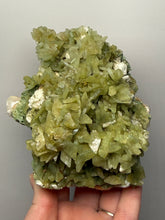 Load image into Gallery viewer, High-Grade Green Heulandite on Peach Stilbite Crystal Cluster | Deccan Traps, Maharashtra, India | Collector Mineral Specimen
