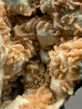 Load image into Gallery viewer, Peach Druzy Heulandite on Matrix – India | Rare Peach Crystal Mineral Specimen for Collectors & Display
