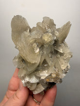 Load image into Gallery viewer, LARGE Silvery Bladed “Rose” Calcite Cluster – Yaogangxian Mine, Hunan, China
