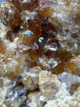 Load image into Gallery viewer, Hessonite Garnet Cluster on Matrix – Natural Collector Specimen from Pakistan | High-Grade Orange-Red Garnet Crystals